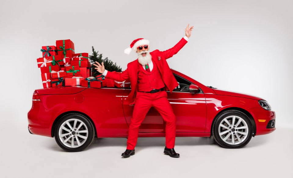 Santa with car 